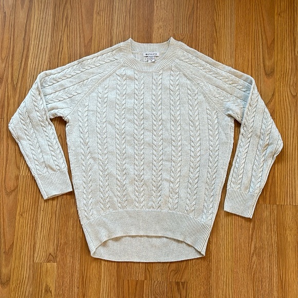 Athleta Crossroads crewneck metallic sweater XS - Picture 3 of 12